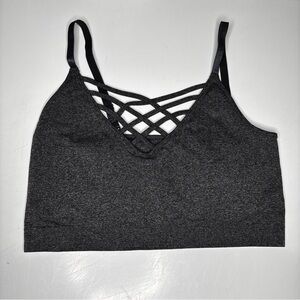 Zenana Outfitters Heather Gray Seamless Bralette